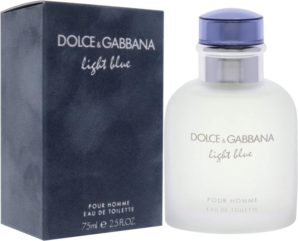 Dolce  Gabbana Light Blue for Men Eau de Toilette Spray, 2.5 Fl Oz