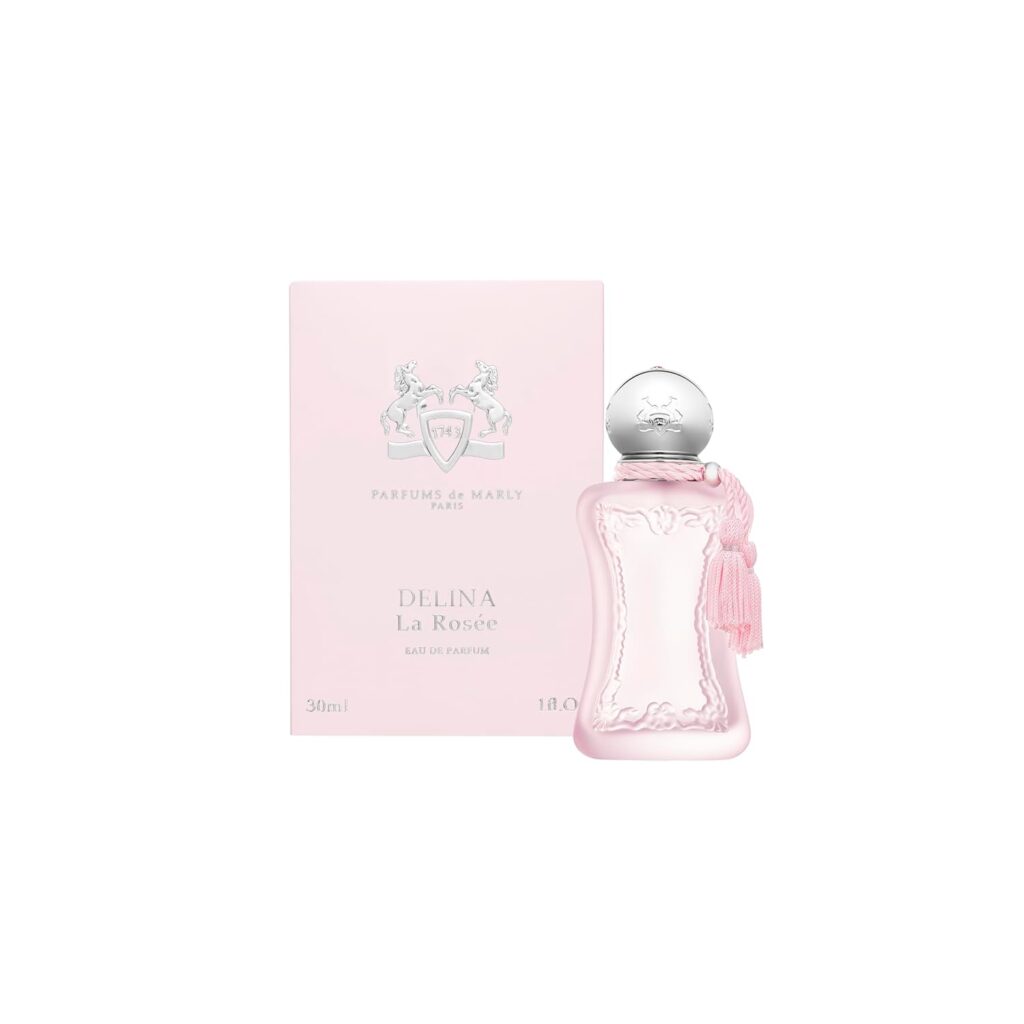 PARFUMS DE MARLY - Delina La Rosée - 1 Fl Oz - Parfum for Women - Top notes Lychee, Pear, Bergamot Essence - Heart notes Turkish Rose, Peony, Transparent flowers - Base notes Soft wood - 30ml