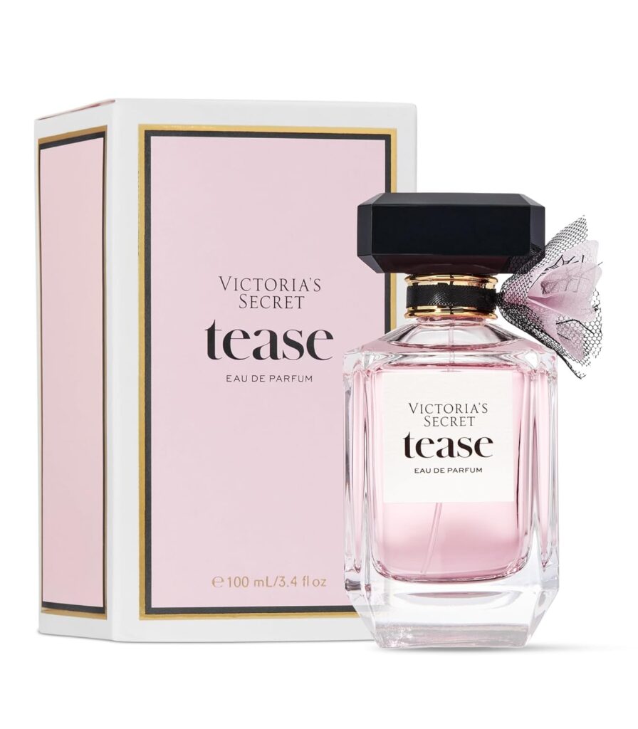 Victorias Secret Tease Eau de Parfum, Womens Perfume, Notes of White Gardenia, Anjou Pear, Black Vanilla, Tease Collection (3.4 oz)