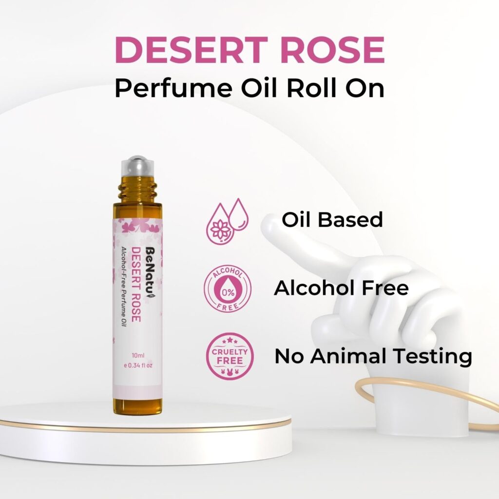 benatu Vanilla Essential Oil Roll On Perfume for Women, Alcohol Free Eau De Parfum, Travel Size Concentrated Long Lasting Aromatherapy Body Fragrance 10ml