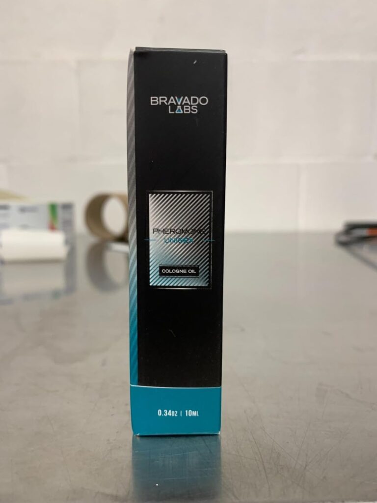 Bravado Labs Premium Unisex Pheromone Cologne - Pheromone Cologne for Men and Women - Pheromone Perfume Oil With Light, Long-Lasting Scent - 0.34oz (10mL)