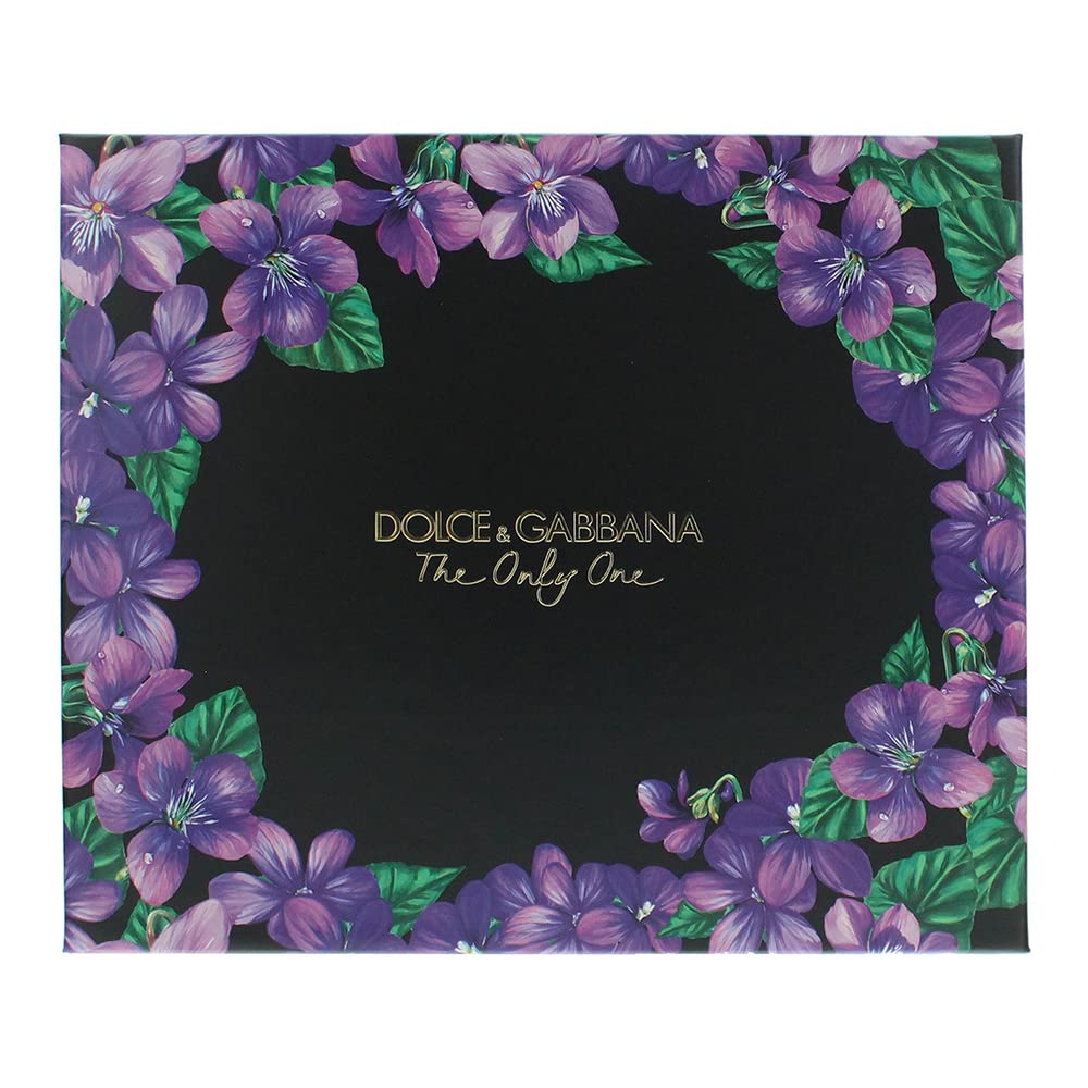 Dolce  Gabbana The Only One for Women 3-Piece Gift Set (3.4 Ounce Eau De Parfume Spray +7.5 Ml Miniature Eau De Parfume Spray +0.33 Ounce Eau De Parfume Travel Spray), multi color