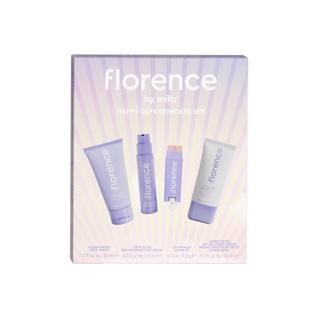 florence by mills Happy Days Skincare Set - Embrace Radiance and Joy with This Comprehensive Skincare Collection | Vegan  Cruelty-Free - Elevate Your Beauty Routine!