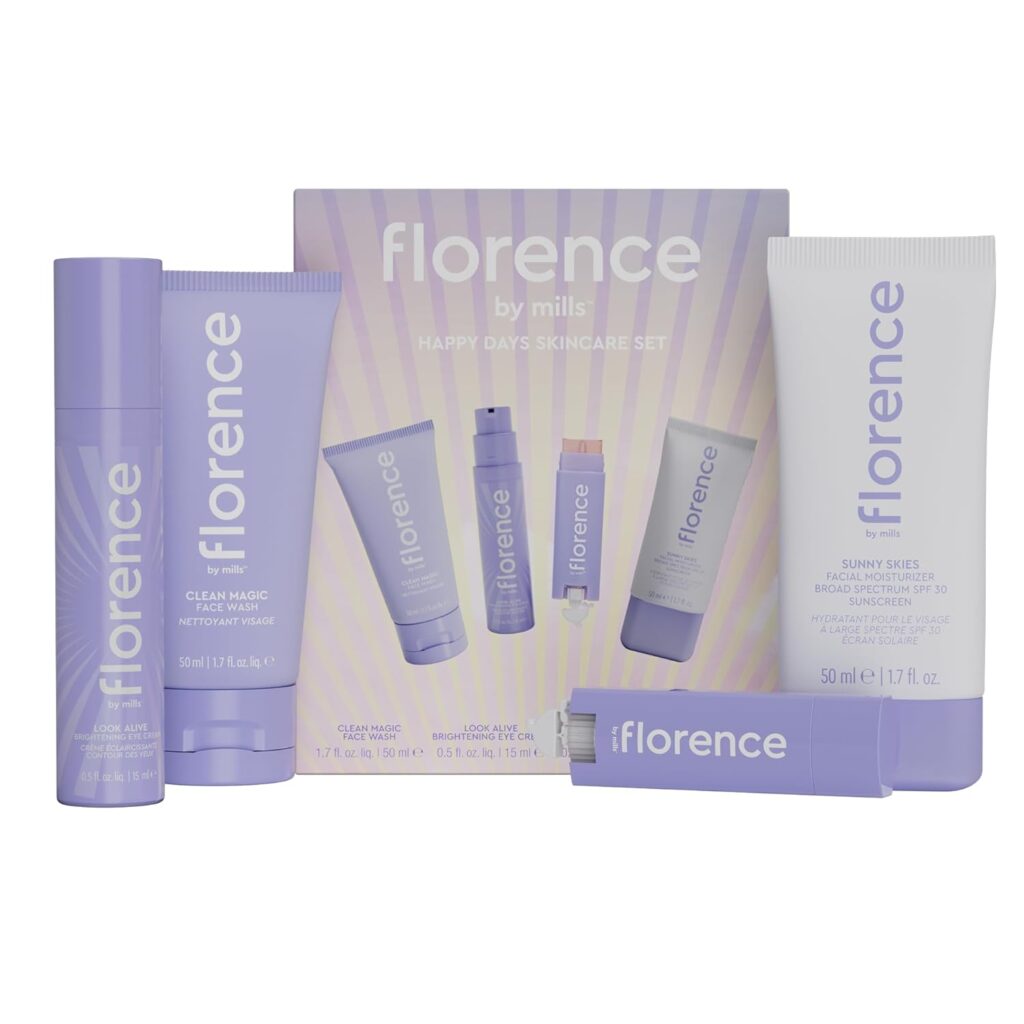 florence by mills Happy Days Skincare Set - Embrace Radiance and Joy with This Comprehensive Skincare Collection | Vegan  Cruelty-Free - Elevate Your Beauty Routine!